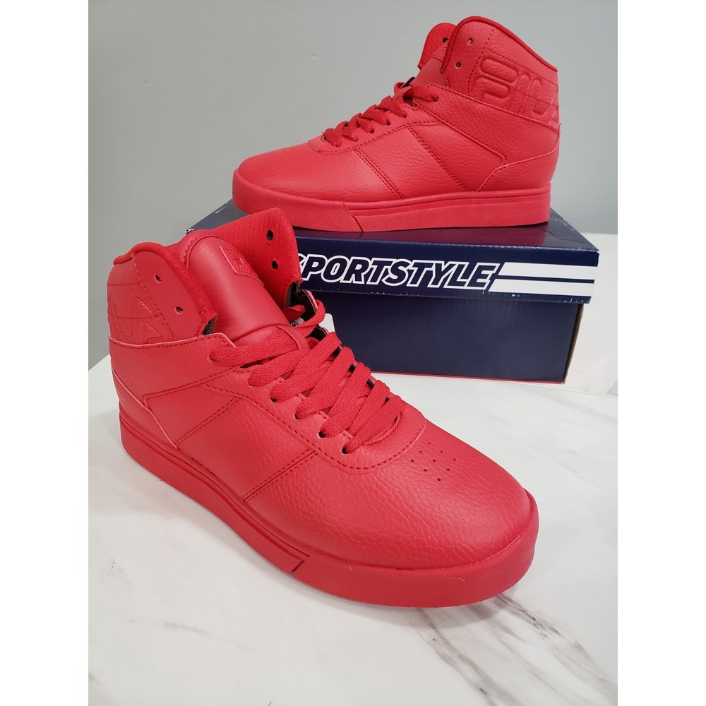 NEW‎ SIZE 8 - Fila Impress Ll Outline Mid Sneaker Shoes Red Solid